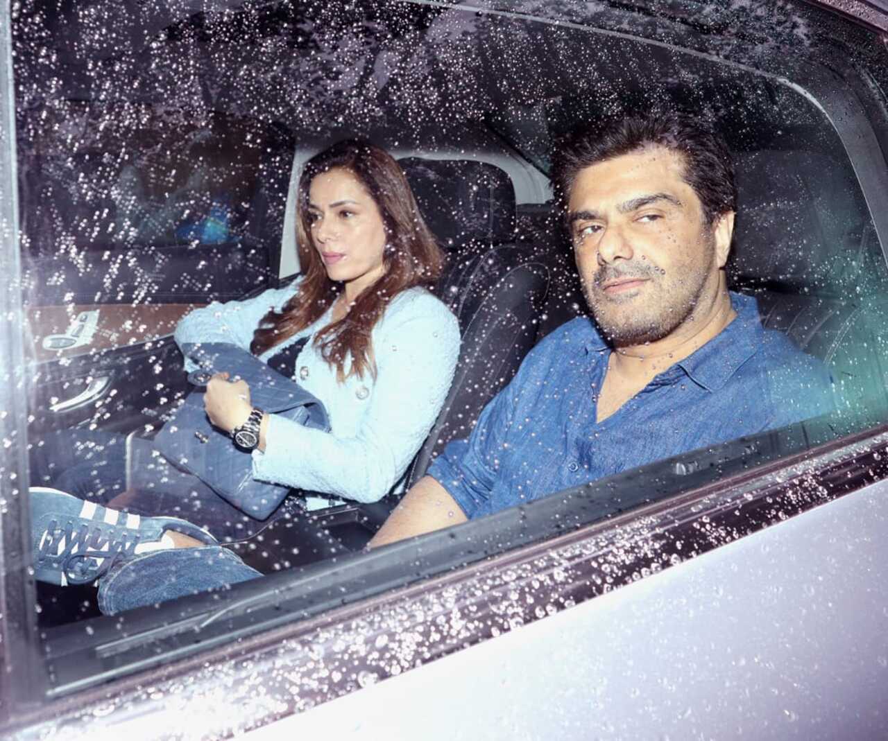 Neelam Kothari and Samir Soni attended the special screening of Jawan